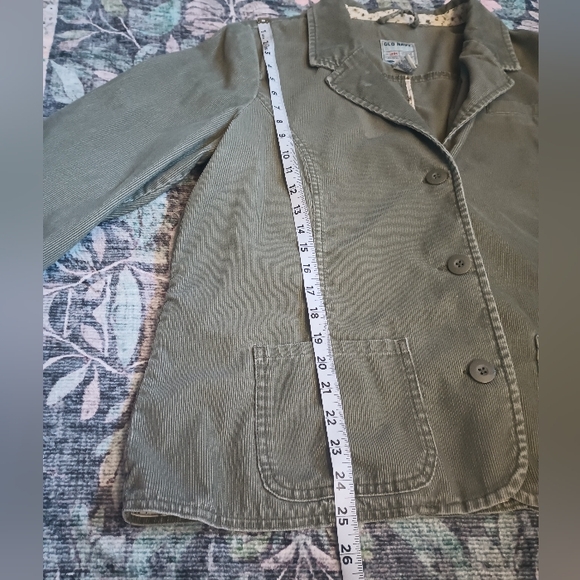 Vintage Old Navy Womens Corduroy Blazer XXL Y2K Green Forest Academia - Picture 8 of 9
